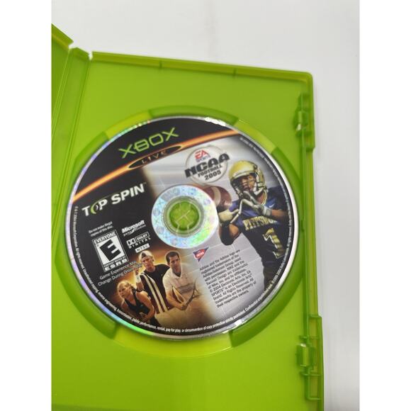NCAA Football 2005 & Top Spin (Original Xbox) TESTED - Picture 3 of 6